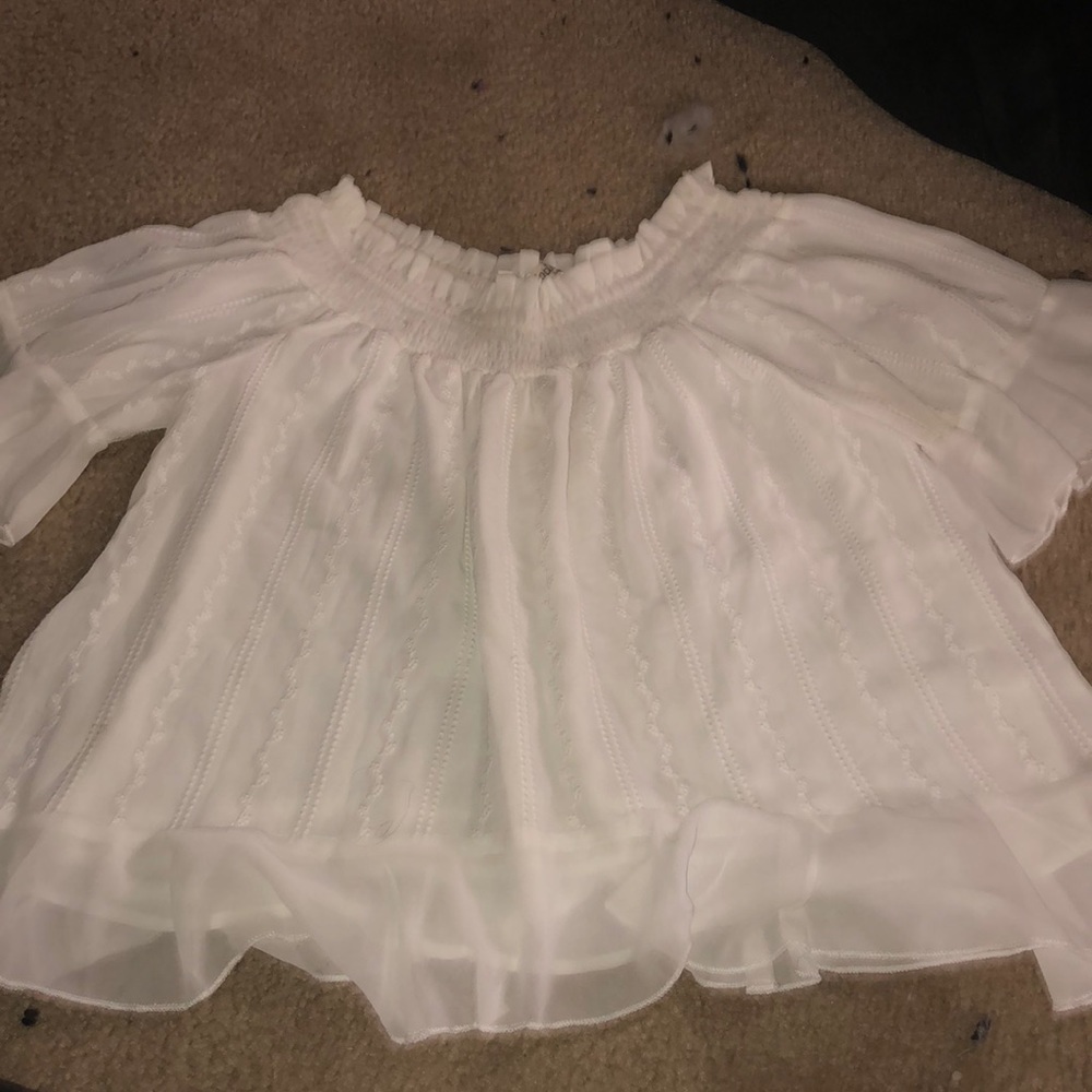 White flowy blouse